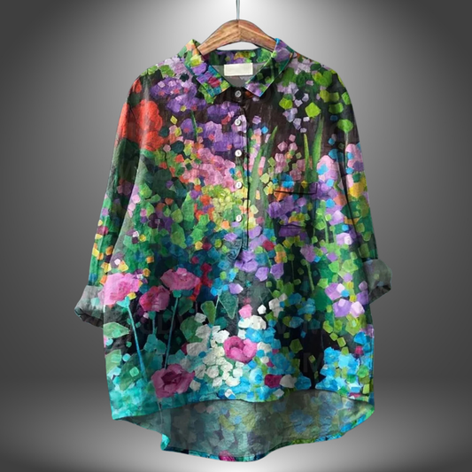 Virginia | Handgemaakte Bloemenblouse voor Dames