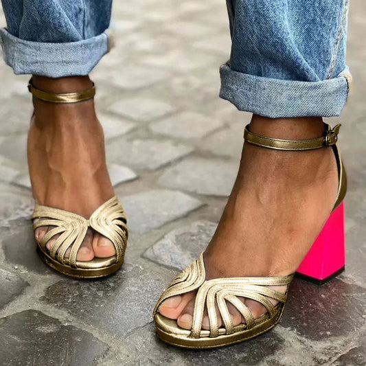 Soise | Elegante enkelband-sandalen met open teen