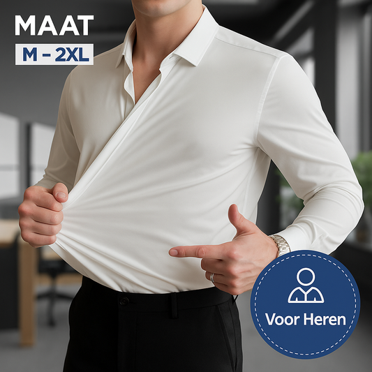Laluna | Kreukvrij stretchoverhemd voor heren